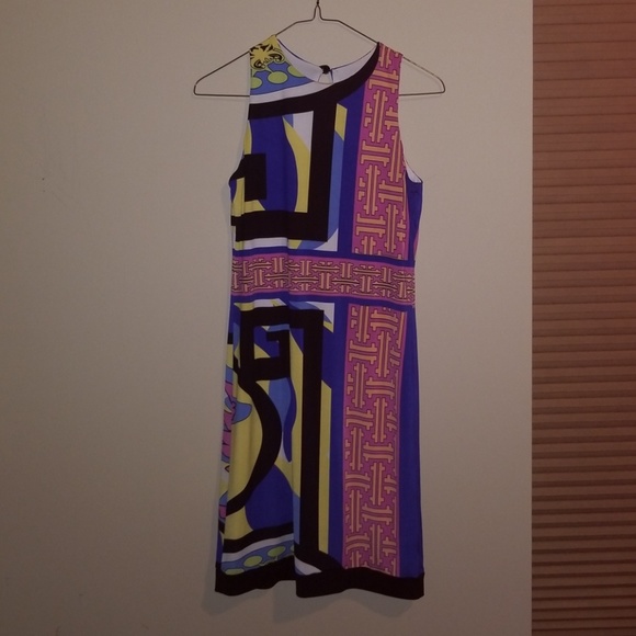 👗Analili sleeveless dress fun pattern multicolor - Picture 2 of 7